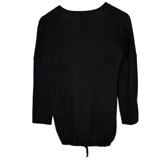 Margaret O’Leary Merino Wool Blend Cardigan Gray Sweater size Small - Picture 3 of 5